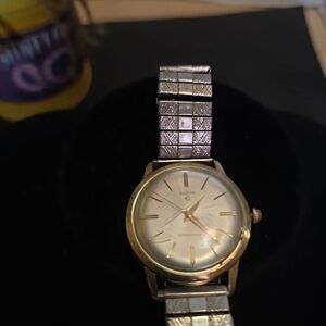 Elgin Men's Two-Tone Gold Dial Dress Watch